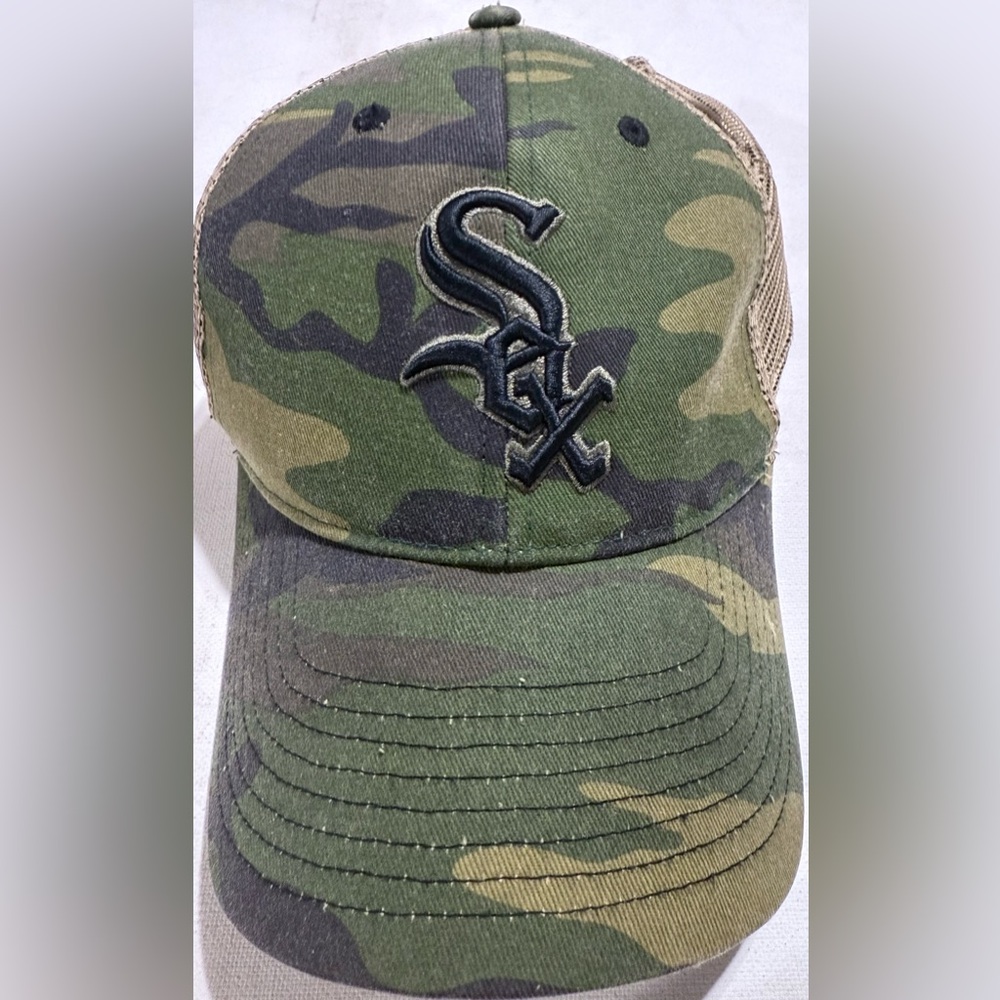 47 Brand Chicago White Sox Camo and Tan Baseball Trucker Cap